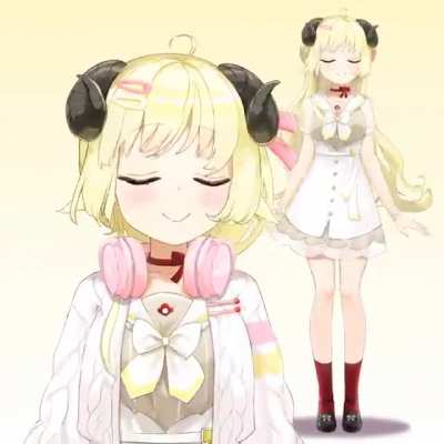 Watame’s new outfit in Motion.