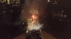 Drone footage of the siege of CUHK
