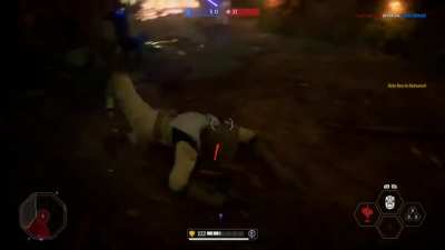 Joined a match in progress and my team was getting destroyed. I tried to make friends but Anakin and Obi-Wan really wanted the kill