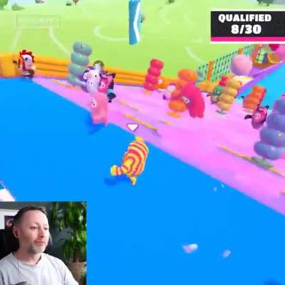Thom Yorke plays Fall Guys