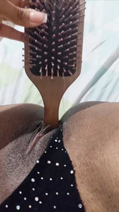 My brush has become my best companion when I am alone at home.