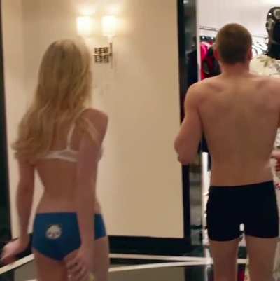 Emma Roberts in bra and panties