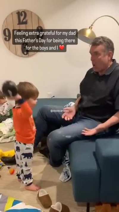 A grandfather's love for his grandsons :)
