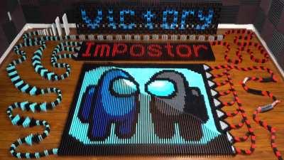 Among Us (IN 57,070 DOMINOES!) via: TheDominoKing