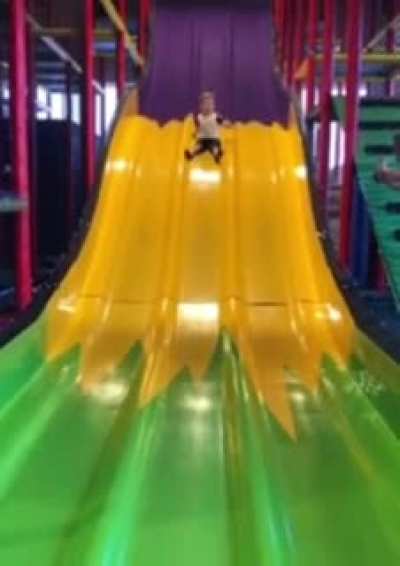 kid on a slide