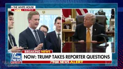 Trump doesn't need public support or congressional approval for the Iran war; he has a mysterious, unnamed president on his side!