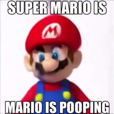 This-a mushroom it's gonna give me the poo poos!