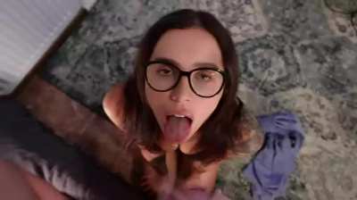 She got glasses for protection