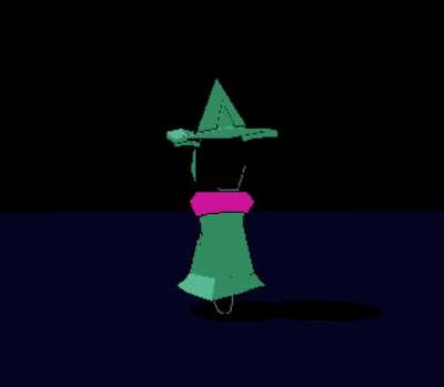 Tried to make a low poly Ralsei using Blender