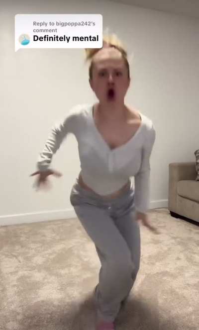 Her attempt at dancing?