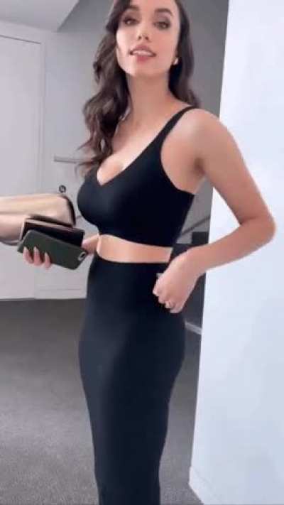 She looks good in black