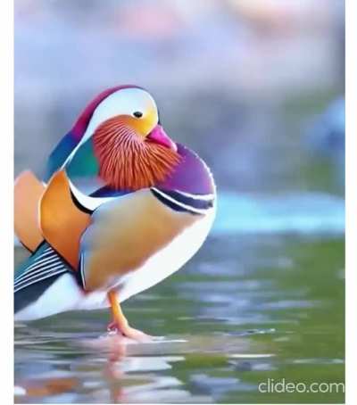 A beautiful Mandarin duck