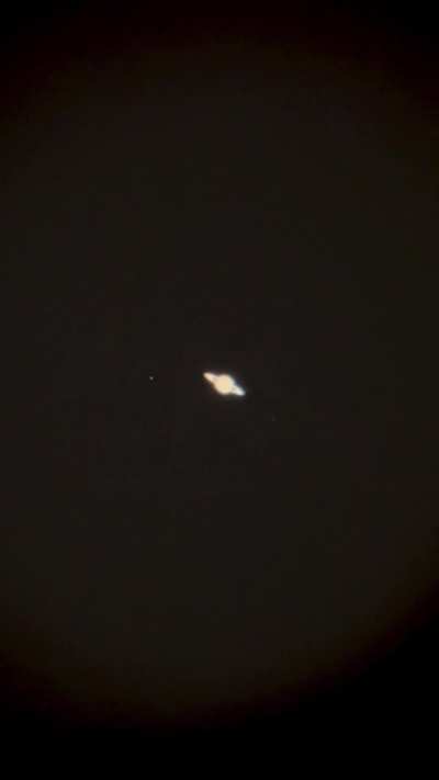 Last night’s rare Supermoon and Saturn conjunction. Slightly long video but stick to the end!