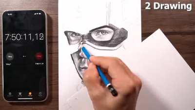 Making drawings until the pencil is done by DP Art Drawing