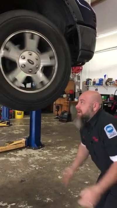 Customer rolled in complaining of a “slight vibration noise”.