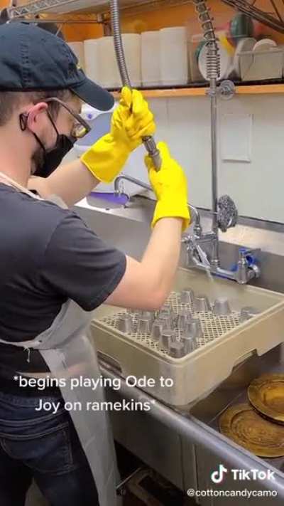 Musical dish pit!