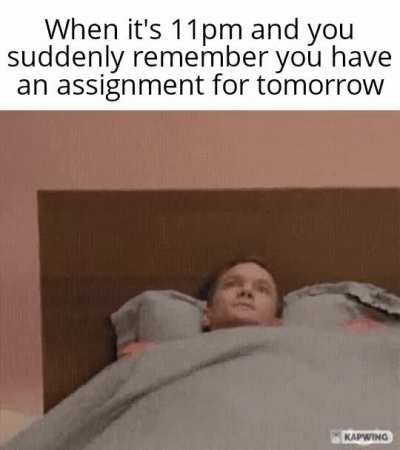 The ah shit moment
