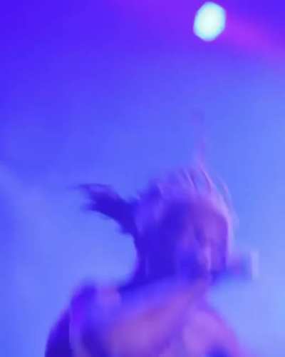 When he put that mic down you can tell how much energy he puts into his shows!
