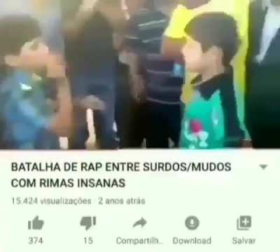 O outro ficou até quieto depois dessa rima