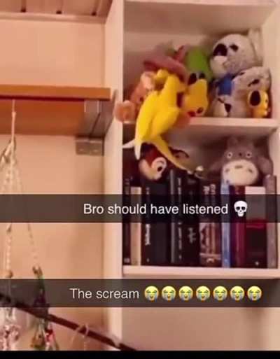 he was warned