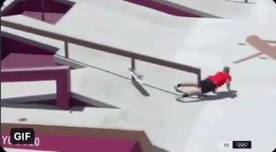 Olympian Angelo Caro Narvarz Skateboarding...