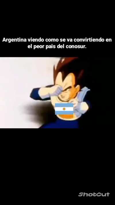 Esto mierda fuimos mas ricos que europa, todavia merecemos respeto (lo dice mientras intenta no llorar). 