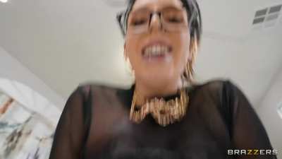 Damn, Angela riding my cock would be so much fun!