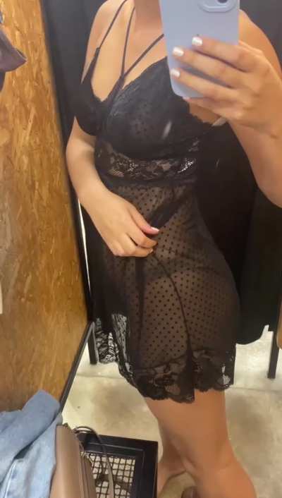 trying out new lingerie to wear with my bf
