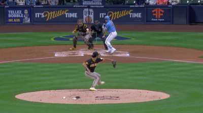 [Highlight] Gary Sanchez frames a pitchout