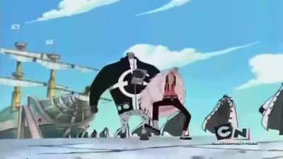 He walkin'