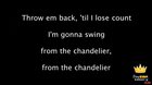 Chandelier voice crack
