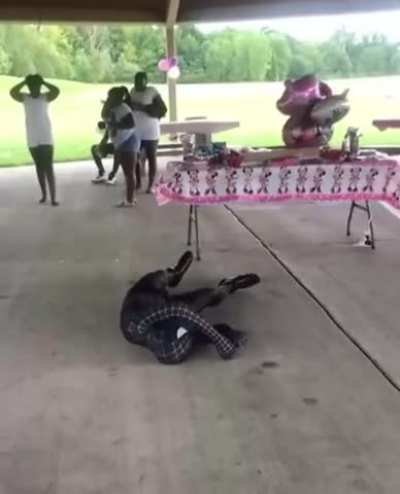 Spider-Man knocks himself out at a birthday party