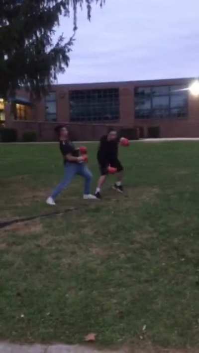 Asking random people to fight