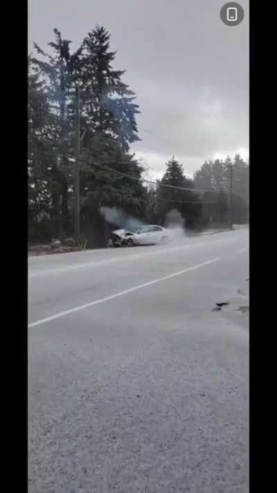 Someone I know caught this on camera when trying to go discgolfing