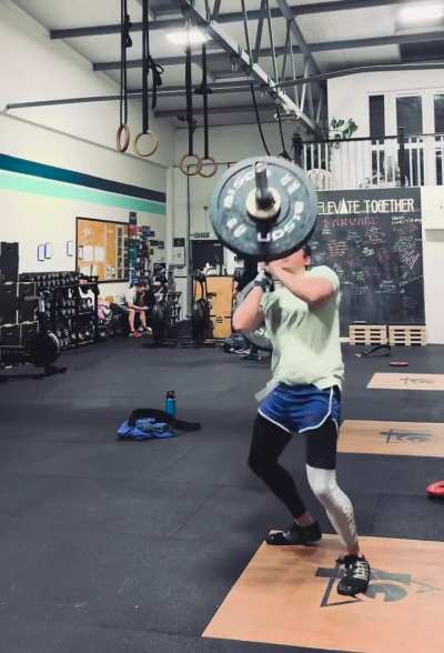 61kg bent press