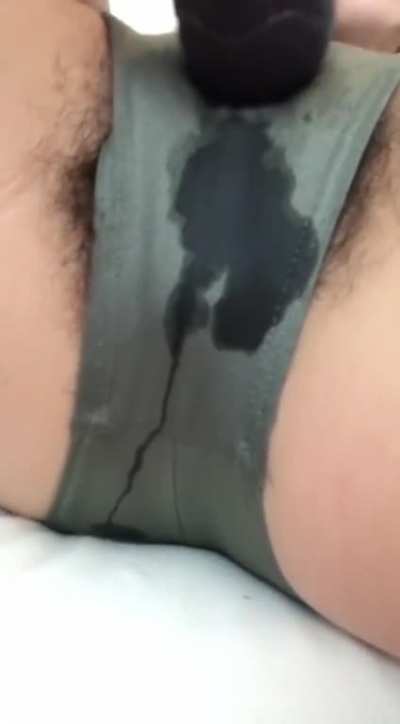 Accidentally squirts while trying to edge