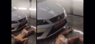 WCGW wearing high heels at a bikini car wash (extended version)