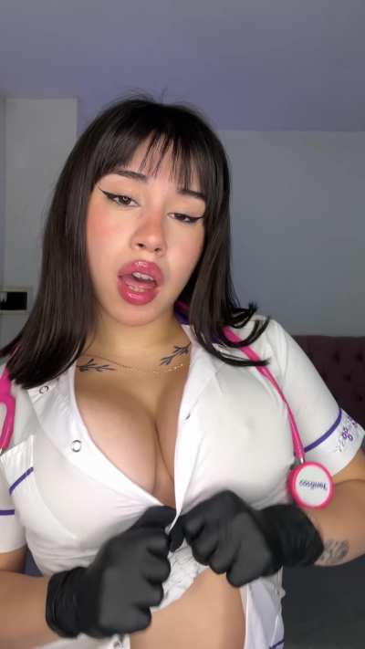 Touch your nurse tits or your nurse ass