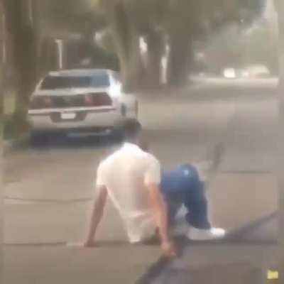 Both ankles broken.