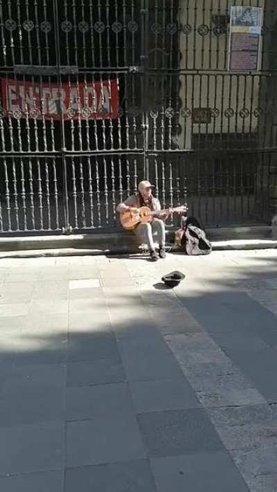 This street singer with an amazing voice