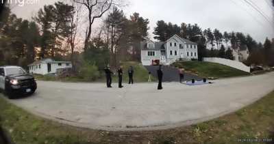 Jacked Black dude with huge dog power lifting in the street at 6AM rages about his drunk white neighbor