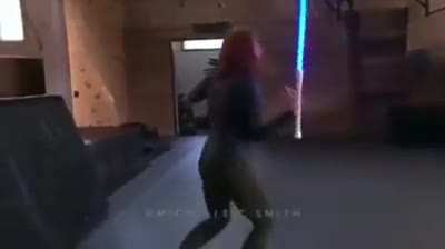 Wielding light Saber