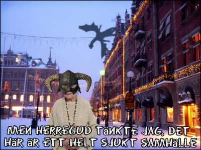 Nils Karlsson pyssling tagen av polis i Sundsvall, riktigt fascist samhälle