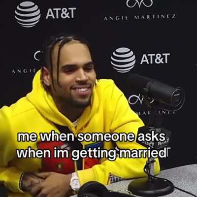 Chris Brown isn't a fan of marriage 😂