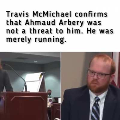 The Moment Travis McMichael Confirms Ahmaud Arbery didn’t speak, show a weapon, or threaten him in any way, he was just running!