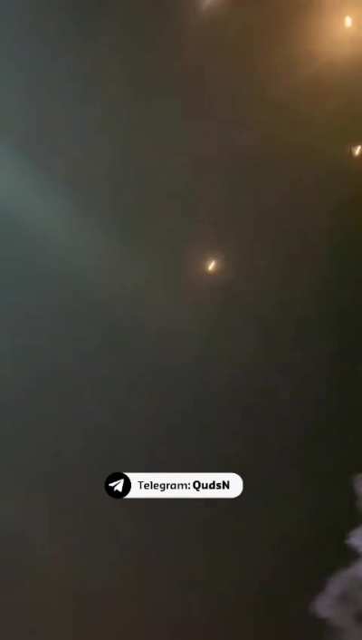 Iron Dome interception above Karmiel, Israel 