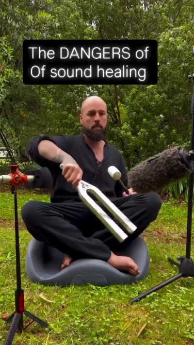 The sound therapy department is hard at work