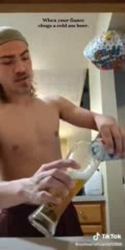 To teach how to chug a cold beer.