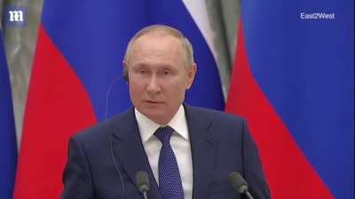 President of Russia Vladimir Putin warning statement yesterday of what would happen if Ukraine joins NATO