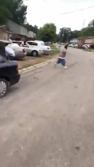 Driver t-bones another person and pops the trunk